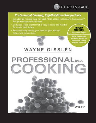 All Access Pack Recipes to Accompany Professional Cooking, Eighth Edition