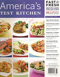 America’s Test Kitchen Special Issue: Fast & Fresh Recipe Card Collection (2008): 64 Suppers, 30 Minutes or Less