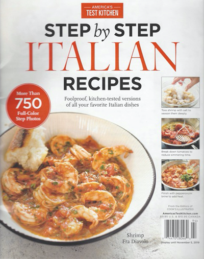 America's Test Kitchen Special Issue: Step by Step Italian Recipes (2019): Foolproof, Kitchen-Tested Versions of All Your Favorite Recipes