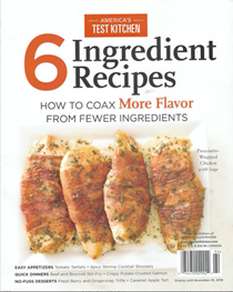 America's Test Kitchen Special Issue: 6 Ingredient Recipes (2019): How to Coax More Flavor from Fewer Ingredients