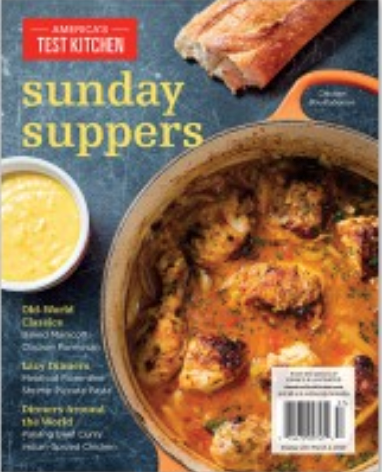 America’s Test Kitchen Special Issue: Sunday Suppers (2019)