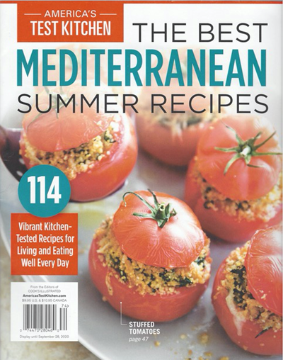 America's Test Kitchen Special Issue: The Best Mediterranean Summer Recipes (2020): 114 Vibrant Kitchen-Tested Recipes for Living and Eating Well Every Day