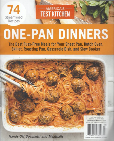 America's Test Kitchen Special Issue: One-Pan Dinners (2020)