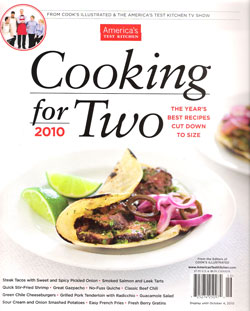 America's Test Kitchen Special Issue: Cooking for Two (2010): The Year's Best Recipes Cut Down to Size