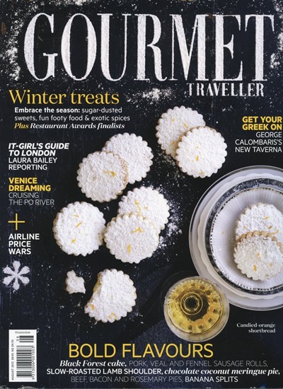 Australian Gourmet Traveller Magazine, August 2013