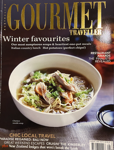Australian Gourmet Traveller Magazine, August 2009