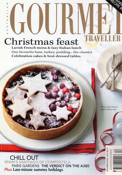 Australian Gourmet Traveller Magazine, December 2008: The Christmas Issue