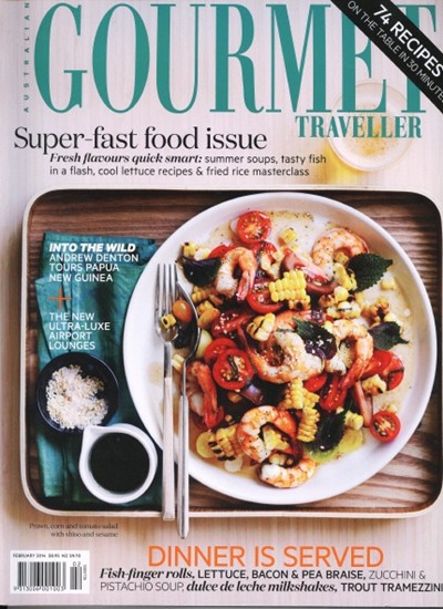 Australian Gourmet Traveller Magazine, February 2014: Super-Fast Food Issue