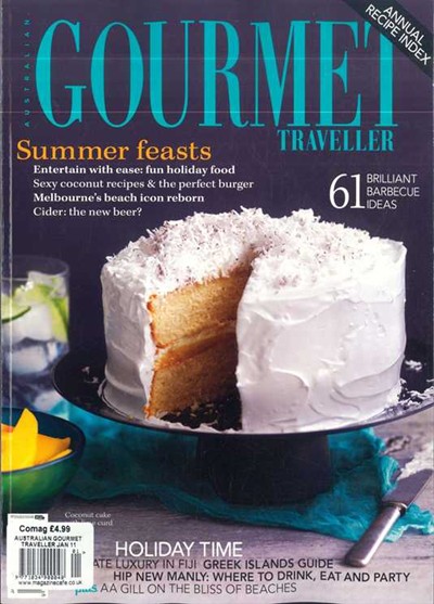 Australian Gourmet Traveller Magazine, January 2011