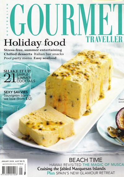 Australian Gourmet Traveller Magazine, January 2009