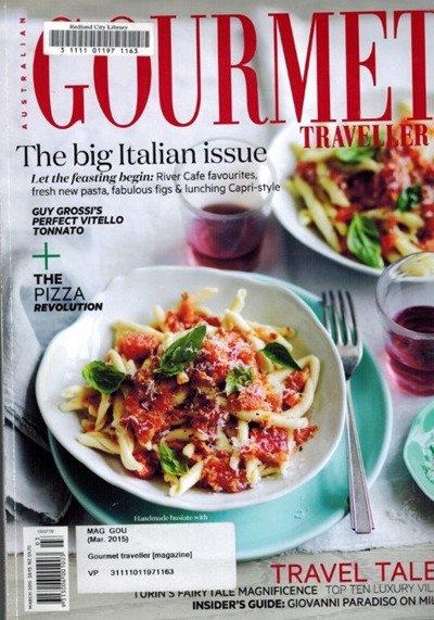 Australian Gourmet Traveller Magazine, March 2015: The Big Italian Issue