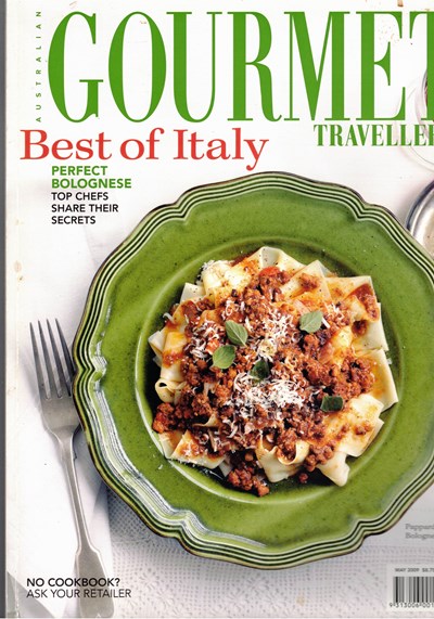 Australian Gourmet Traveller Magazine, May 2009: The Italian Issue