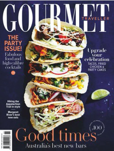 Australian Gourmet Traveller Magazine, November 2018: The Party Issue!