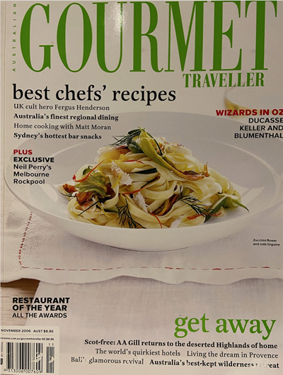 Australian Gourmet Traveller Magazine, November 2006