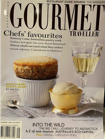 Australian Gourmet Traveller Magazine, September 2008