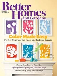 Better Homes and Gardens Magazine, March 2012