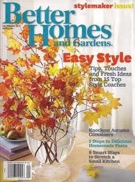 Better Homes and Gardens Magazine, September 2011
