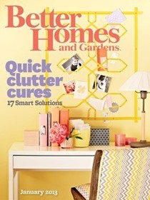 Better Homes and Gardens Magazine, January 2013