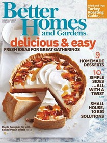 Better Homes and Gardens Magazine, November 2013
