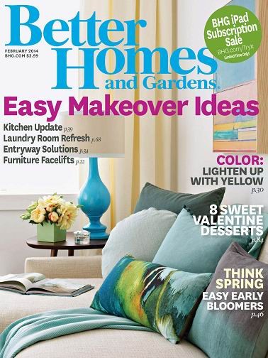 Better Homes and Gardens Magazine, February 2014