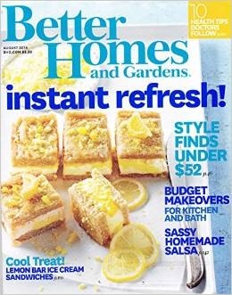Better Homes and Gardens Magazine, August 2014