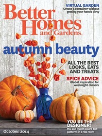 Better Homes and Gardens Magazine, October 2014