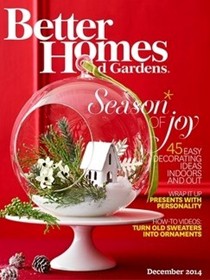 Better Homes and Gardens Magazine, December 2014