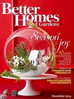 Better Homes and Gardens Magazine, December 2014