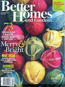 Better Homes and Gardens Magazine, December 2015