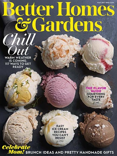 Better Homes and Gardens Magazine, May 2017