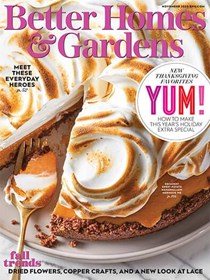 Better Homes and Gardens Magazine, November 2020