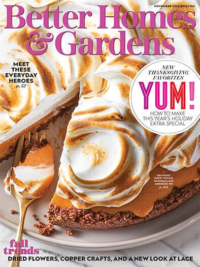 Better Homes and Gardens Magazine, November 2020