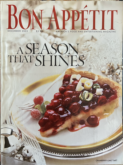 Bon Appétit Magazine, December 2003: A Season That Shines