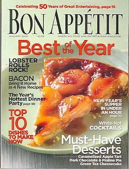 Bon Appétit Magazine, January 2006