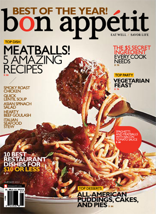 Bon Appétit Magazine, January 2010