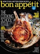 Bon Appétit Magazine, January 2013: The Cooking School Issue