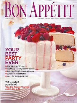 Bon Appétit Magazine, June 2006