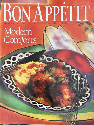 Bon Appétit Magazine: March 1994: Modern Comforts