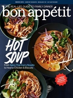 Bon Appétit Magazine, March 2013