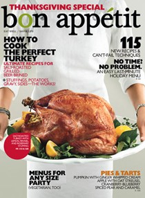 Bon Appétit Magazine, November 2010: Thanksgiving Special
