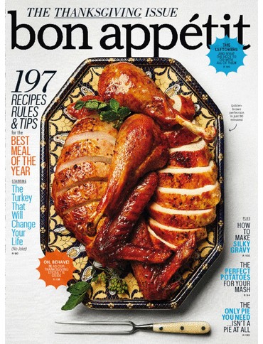 Bon Appetit Magazine November 14 The Thanksgiving Issue Eat Your Books
