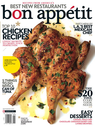 Bon Appétit Magazine, September 2009