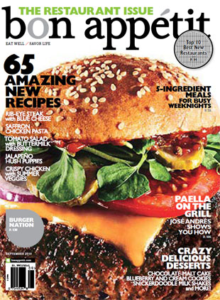 Bon Appétit Magazine, September 2010: The Restaurant Issue