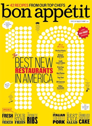 Bon Appétit Magazine, September 2012