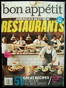 Bon Appétit Magazine, September 2013: The Restaurant Issue