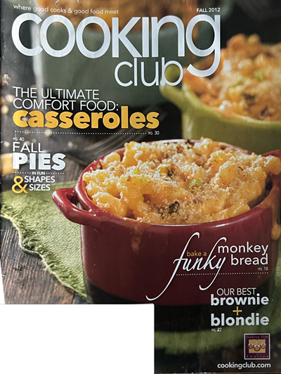 Cooking Club Magazine, Fall 2012