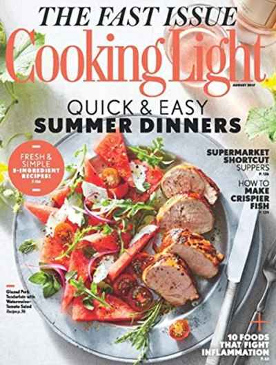 Cooking Light Magazine, August 2017: The Fast Issue