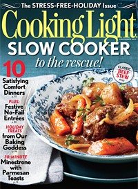 Cooking Light Magazine, December 2013: The Stress-Free-Holiday Issue