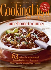 Cooking Light Magazine, Jan/Feb 2009