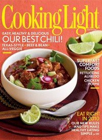 Cooking Light Magazine, Jan/Feb 2010
